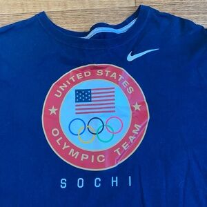 Nike USA Olympic Team XL men’s shirt official Sochi T-Shirt winter sports hockey